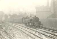 Last day of passenger service between Kilmacolm and Princes Pier. Very foggy. 80127 approaching Lynedoch station on 2.20pm up.<br><br>[G H Robin collection by courtesy of the Mitchell Library, Glasgow 31/01/1959]