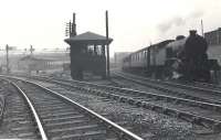 Haghill Junction. V1 2.6.2T on Milngavie - Springburn train.<br><br>[G H Robin collection by courtesy of the Mitchell Library, Glasgow 05/06/1958]