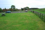 View looks east. The station building was located where the carpark is. The line was to the right.<br><br>[Ewan Crawford 26/09/2006]