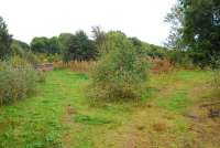 Looking east at the site of Wear Valley Junction station. The curved track seen here is the line running westwards to Eastgate. The junction was to the right and the line to Crook ran beyond the track seen here on a straight alignment.<br><br>[Ewan Crawford 26/09/2006]