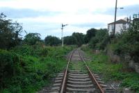 Witton-le-Wear looking west towards Wolsingham and Wearhead from the level crossing in September 2006. The station was situated behind the camera.<br><br>[Ewan Crawford 26/09/2006]