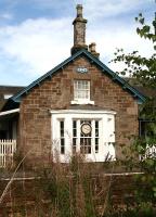 Looking across the platforms at Errol station in September 2006. The date on the building is 1847.<br><br>[John Furnevel 04/09/2006]