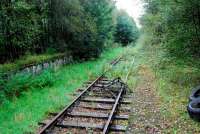 Giffen looking to Kilbirnie Junction where the RNAD Giffen sidings were. The track remains in place but is moldering away.<br><br>[Ewan Crawford 07/10/2006]