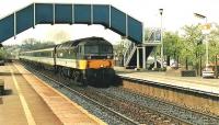 Un-named 47/7 passing Bishopbriggs on full power in July 1988 with 1100 Glasgow to Edinburgh. This is what its all about! Action and discussion.<br><br>[Brian Forbes /07/1988]