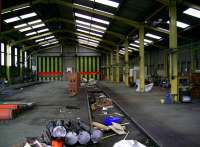 Perth New Yard - workshop/shed interior, Sept 2006.<br><br>[Gary Straiton 05/09/2006]