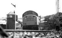 A class 40 heads south past Craiginches North SB on 25 May 1975.<br><br>[John McIntyre 25/05/1975]