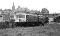 The Angus Rail Group 'Buchan Belle' railtour at Fraserburgh on 01 June 1974.<br><br>[John McIntyre 01/06/1974]