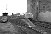 A joint SRA/SLS DMU Railtour at Aberdeen Waterloo on 26 May 1973.<br><br>[John McIntyre 26/05/1973]