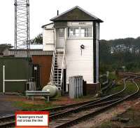 Annan Signal Box looking north in October 2006 [see image 36748].<br><br>[John Furnevel 18/10/2006]