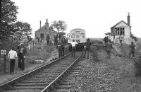 The Buchan Belle Railtour halted at Strichen on 01 June 1974 during the return trip from Fraserburgh.<br><br>[John McIntyre 01/06/1974]