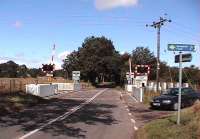 Many level crossings are situated on the East Coast Main Line. This one, Bow Of Fife, lies between Ladybank and Springfield.<br><br>[Brian Forbes /09/2006]