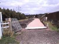 New ballast in situ. Rails shortly. Enough space is available for a platform.<br><br>[Brian Forbes 13/10/2006]