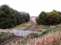 Strange, a closed facility with new ballast on reception siding.<br>
This was originally a Scottish Power Station private shunting yard.<br>
At the start of rebuilding the new SAK line it was relaid for use by NR.<br><br>[Brian Forbes 09/10/2006]