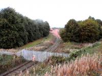 Strange, a closed facility with new ballast on reception siding.<br>
This was originally a Scottish Power Station private shunting yard.<br>
At the start of rebuilding the new SAK line it was relaid for use by NR.<br><br>[Brian Forbes 09/10/2006]