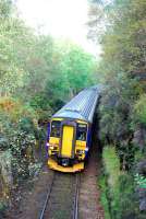 Turning away from Loch Long this soundbound Sprinter approaches Glen Douglas.<br><br>[Ewan Crawford 04/10/2006]