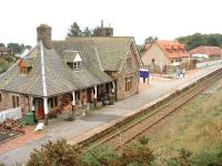 Golspie station old and new viewed from the road overbridge. 16/10/06<br><br>[John Gray 16/10/2006]