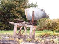 A set of redundant Avery coal weighing scales at Golspie. 16/10/06<br><br>[John Gray 16/10/2006]