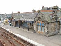 Brora station building boarded up and a bit rundown. 16/10/06<br><br>[John Gray 16/10/2006]