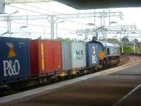 The daily Elderslie - Grangemouth WHM containers pass through Paisley Gilmour Street. October 2006.<br><br>[Graham Morgan /10/2006]