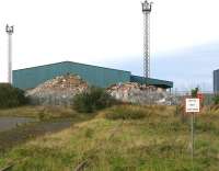 A modern replacement goods depot was built at Leith South, with rail access from the SW corner of Leith South yard. View shows the depot in 2006 looking west with the rail connection severed. [See image 11753]<br><br>[John Furnevel 12/09/2006]