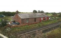 The closed station at Eastriggs (formerly Dornock), between Annan and Gretna, looking south west in October 2006.<br><br>[John Furnevel 09/10/2006]