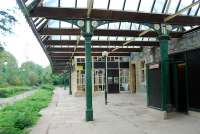 The closed station at Keswick looking east in September 2006, approximately 34 years after closure. The station is intended to be used as the terminus if the line ever re-opens. [See image 11717]<br><br>[Ewan Crawford 27/09/2006]