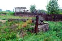 Penruddock looking west. Remains of goods loading bank.<br><br>[Ewan Crawford 27/09/2006]