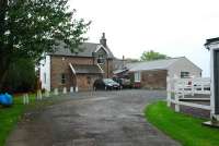 The old station. View looks west. Note the station nameboard on the right-hand building.<br><br>[Ewan Crawford 27/09/2006]