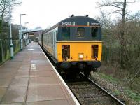 A class 207 DEMU, better know as a <I>Thumper</I>, photographed at the 1991 terminus at Uckfield.<br><br>[Ian Dinmore //]