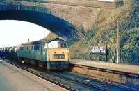 A Western diesel-hydraulic brings the St. Ives - Kensington Olympia milk train through Liskeard.<br><br>[Ian Dinmore //]