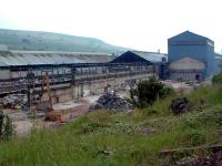 Death of a steelworks. Buildings being torn down.<br><br>[Ewan Crawford 26/06/2003]