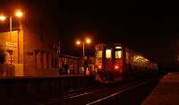 Edinburgh bound DMU stopped at Kirknewton.<br><br>[Ewan Crawford //]