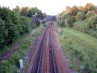 Site of the former Olive Mount Junction looking east. Behind the camera is the new Wavertree Technology Park station.<br><br>[Ewan Crawford //]