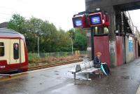 Glasgow bound train at Hyndland. If the line is quadrupled here the station will be rebuilt with four platforms.<br><br>[Ewan Crawford 28/10/2006]