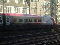 390029 City of Stoke-On-Trent just arrived from London Euston displaying the all over train advert for Superman Returns <br><br>[Graham Morgan 02/11/2006]