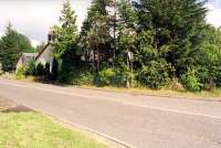 The level crossing at Gargunnock looking north. The station house still stands but the station buildings were demolished on closure of the line to passengers.<br><br>[Ewan Crawford //2003]