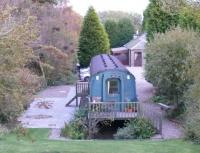 Stravithie station, an old SR coach used as a chalet.<br><br>[Brian Forbes 04/11/2006]