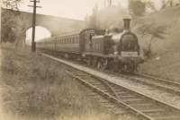 Cathcart Circle trains (inner) approaching Pollokshaws (East). C.R. 0.4.4T 15225. 1940 or 1941.<br><br>[G H Robin collection by courtesy of the Mitchell Library, Glasgow //1940]