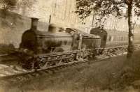 Cathcart Circle trains (outer) leaving Pollokshaws (East). Drummond 0.6.0 17468. 1940 or 1941.<br><br>[G H Robin collection by courtesy of the Mitchell Library, Glasgow //1940]