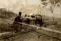 Cathcart Circle trains (outer) leaving Pollokshaws (East). C.R. 0.4.4T 15263. 1940 or 1941. [Railscot note: the original is double exposed.]<br><br>[G H Robin collection by courtesy of the Mitchell Library, Glasgow //1940]