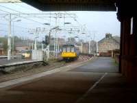 I knew I took a wrong turning somewhere! Northern Class 142 Pacer off the beaten track at Gilmour Street. The Pacers of Northern Rail are being modernised at Glasgow Works and are banned from using the WCML north of Gretna.<br><br>[Graham Morgan 07/11/2006]