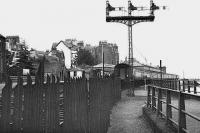 Sleeper standing at Fort William old station after arrival from the south.<br><br>[John McIntyre //]