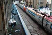 View looking west at Waverleys new Klondyke platform.<br><br>[Ewan Crawford 11/11/2006]