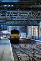 Heading for Craigentinny. The new walkway is overhead and a scissors crossing has been laid in again.<br><br>[Ewan Crawford 11/11/2006]