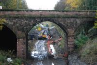 Looking west to Alloa West level crossing.<br><br>[Ewan Crawford 12/11/2006]