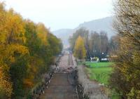 Looking west to the new Cambus passing loop. This is to the east of the previous passing loop at the old station. The marshalling yard was to the left.<br><br>[Ewan Crawford 12/11/2006]