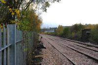 A sempahore controls access to the line north of Stirling (distant to right of new track).<br><br>[Ewan Crawford 12/11/2006]