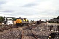 37170 backs onto the Royal Scotsman at the SRS station, Aviemore in August 1992.<br><br>[John McIntyre /08/1992]