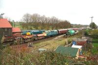 Looking east over the sidings at Bridge of Dun in November 2006.<br><br>[John Furnevel 07/11/2006]