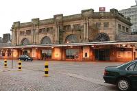 Aberdeen station, main entrance, early on Sunday morning 5 November 2006. [See image 31067]<br><br>[John Furnevel 05/11/2006]